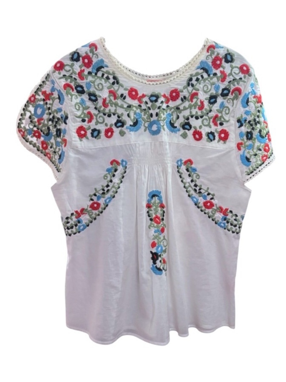 #6 Pura Vida Hand Embroidered 100% Cotton Top